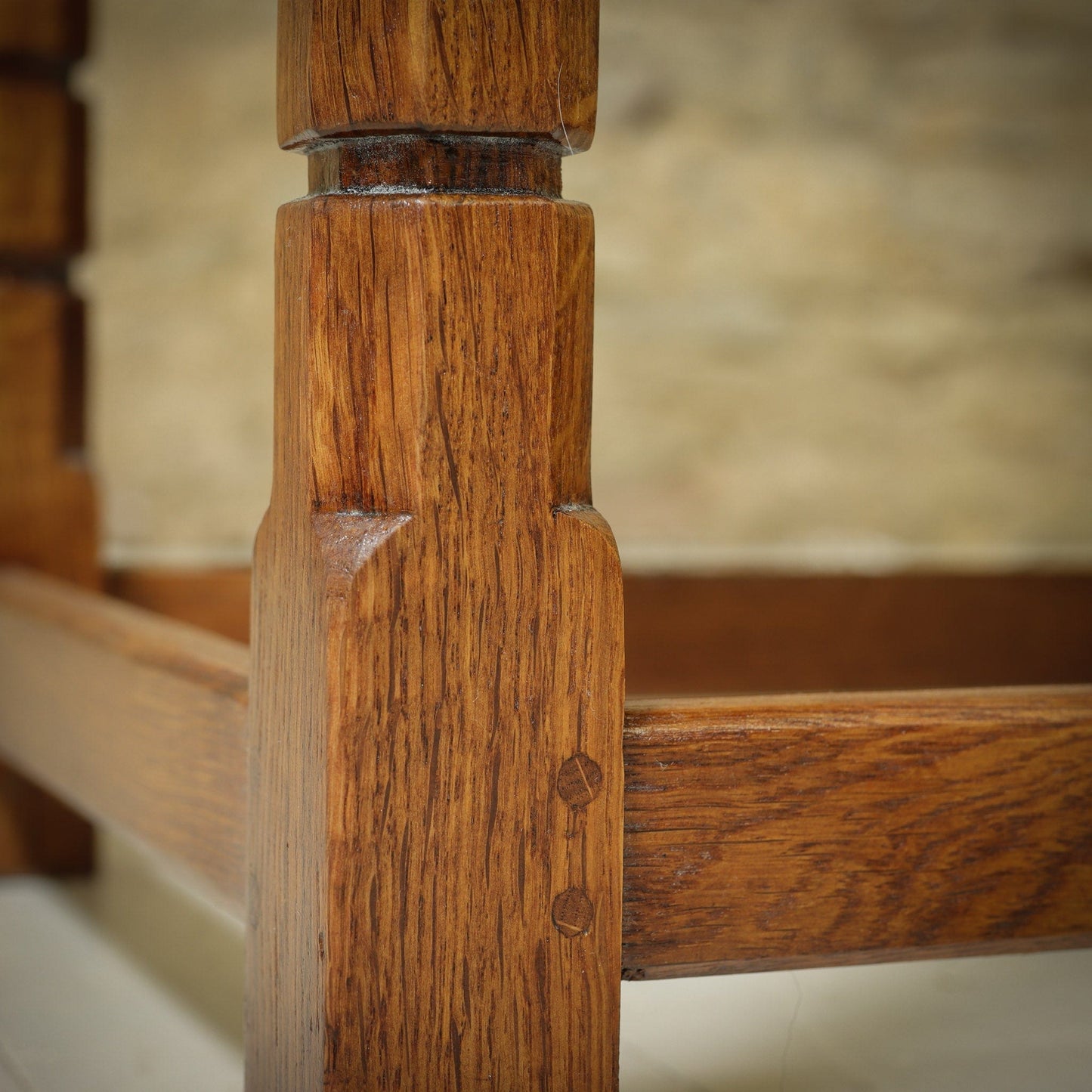 Derek 'Lizardman' Slater Arts & Crafts Yorkshire School Phone Oak Table