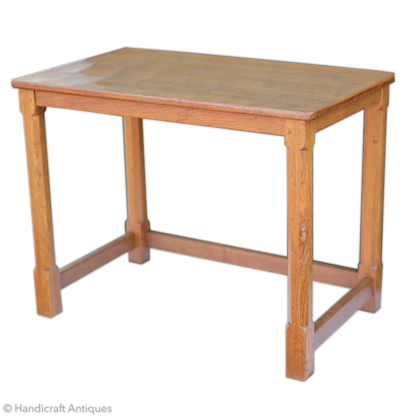 Robert 'Mouseman' Thompson Arts & Crafts Yorkshire School Oak Nest of Tables
