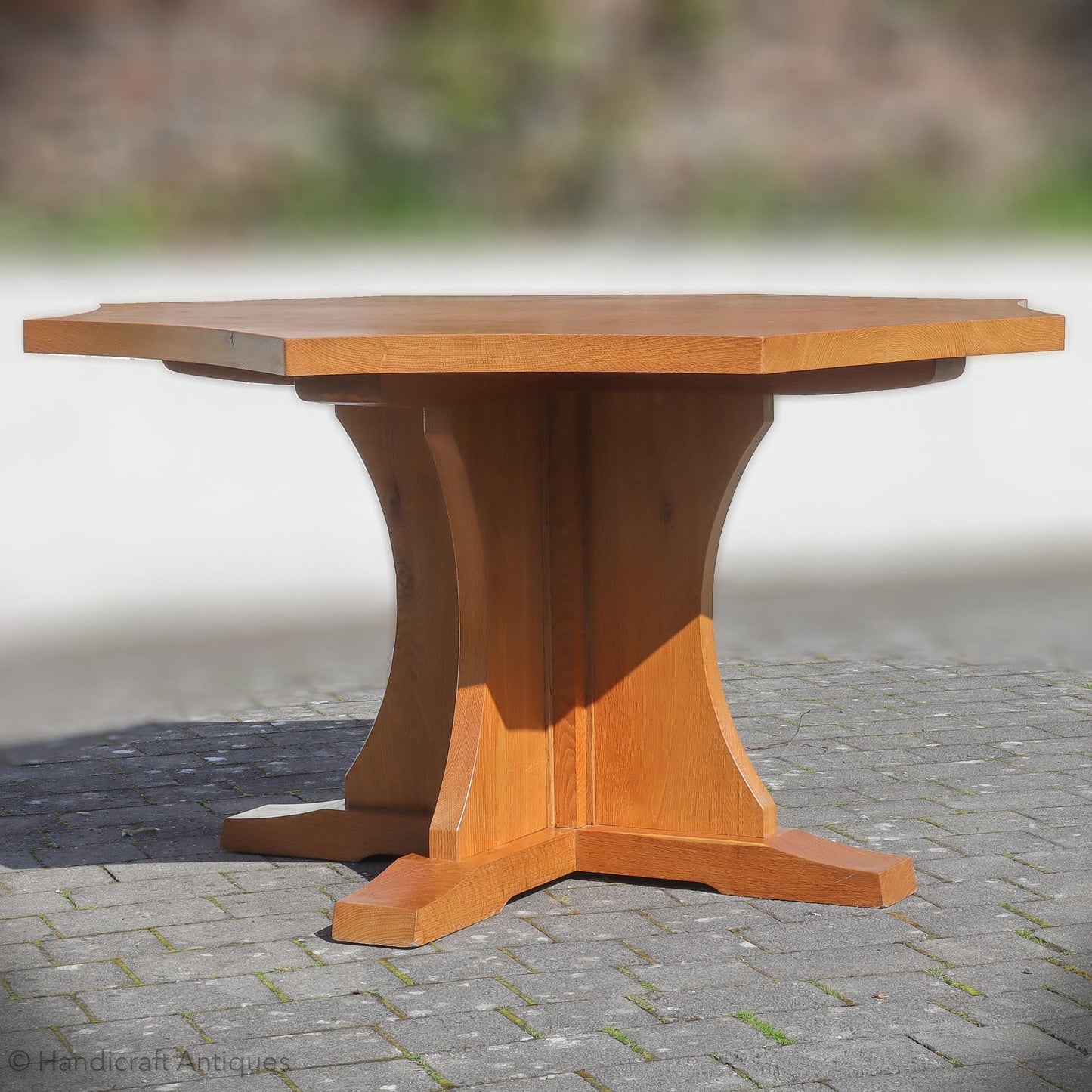 Arts & Crafts Yorkshire School English Oak Dining Table