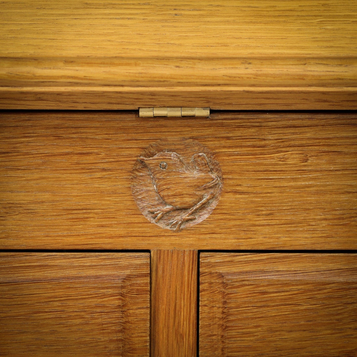 Bob ‘Wrenman’ Hunter Arts & Crafts Yorkshire School Oak Bureau