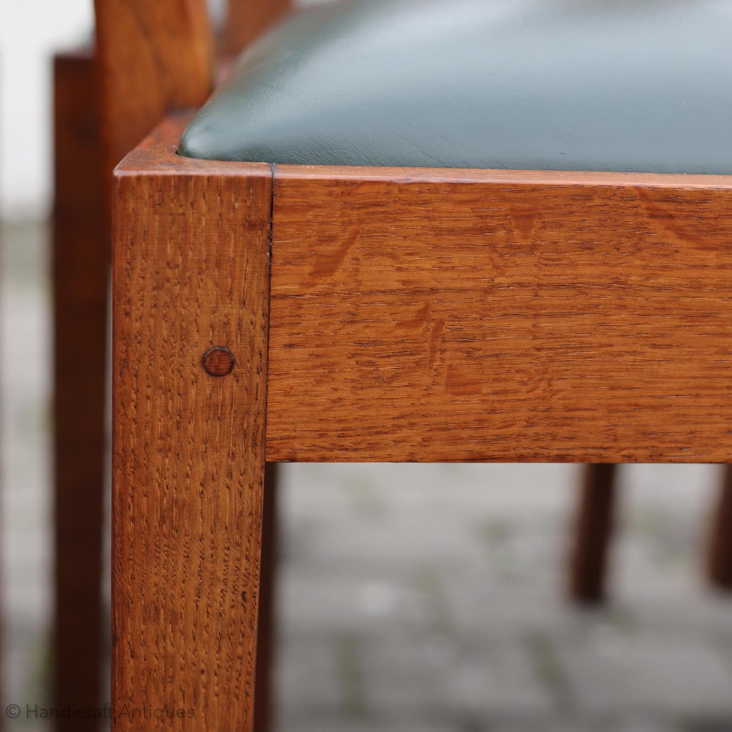 Set of 6 Acornman (Ex-Mouseman) Arts & Crafts Yorkshire School English Oak Chairs
