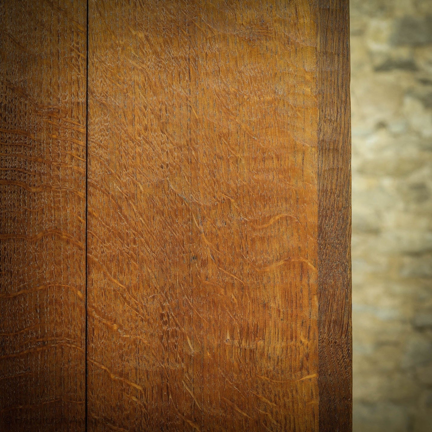 Arts & Crafts Yorkshire School English Oak Wardrobe C. 1920 - Mouseman interest