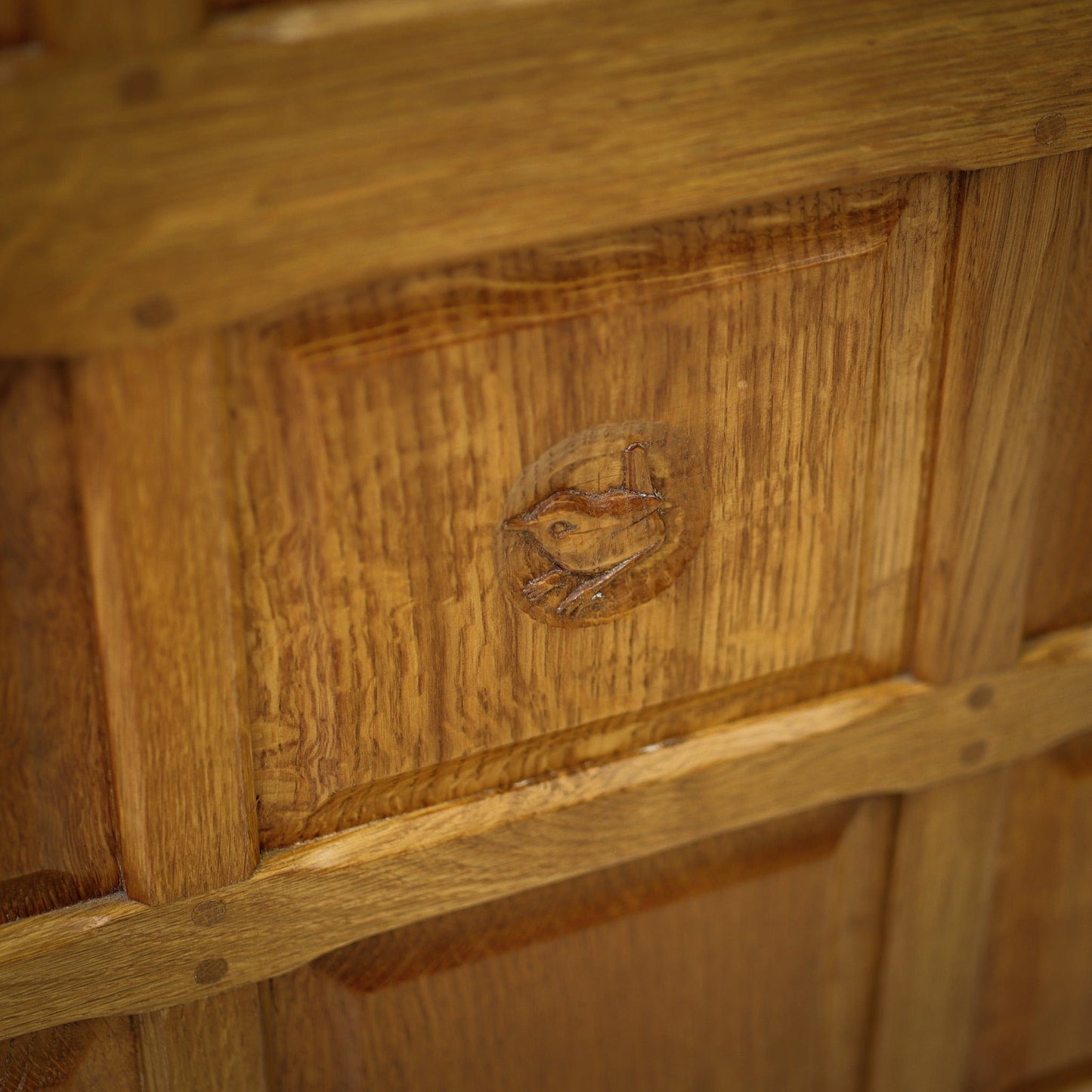 Bob ‘Wrenman’ Hunter Arts & Crafts Yorkshire School English Oak Table 2013