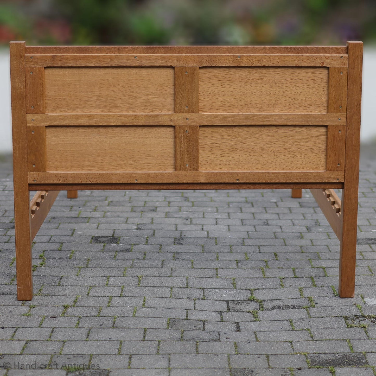 Horace 'Knightman' Knight Arts & Crafts Yorkshire School English Double Oak Bed