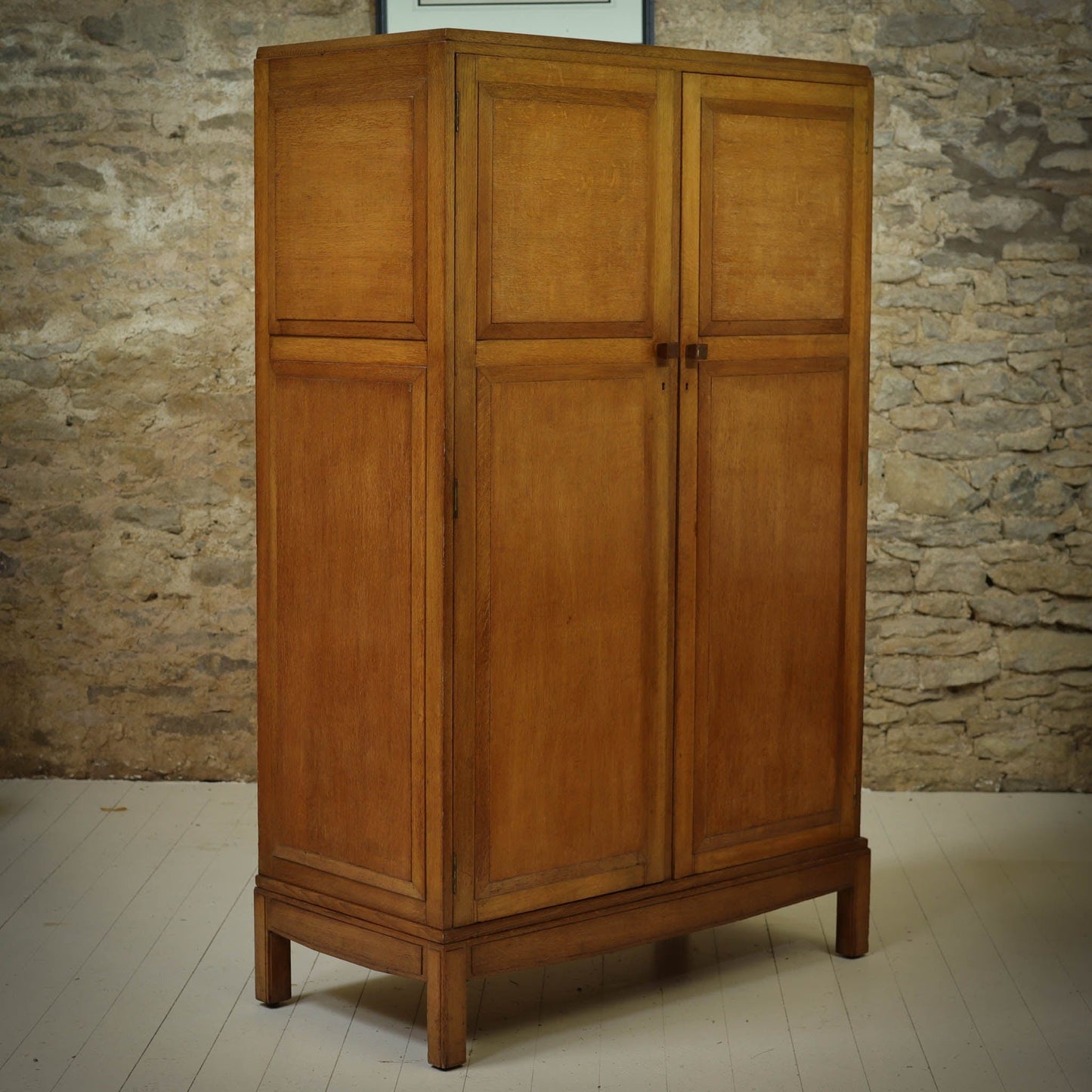 Brynmawr Furniture Company Arts & Crafts Cotswold School Oak Wardrobe 1930
