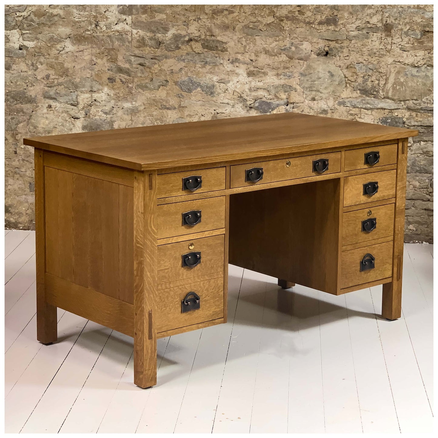 Stickley Furniture Arts & Crafts Mission School Oak Desk 2006