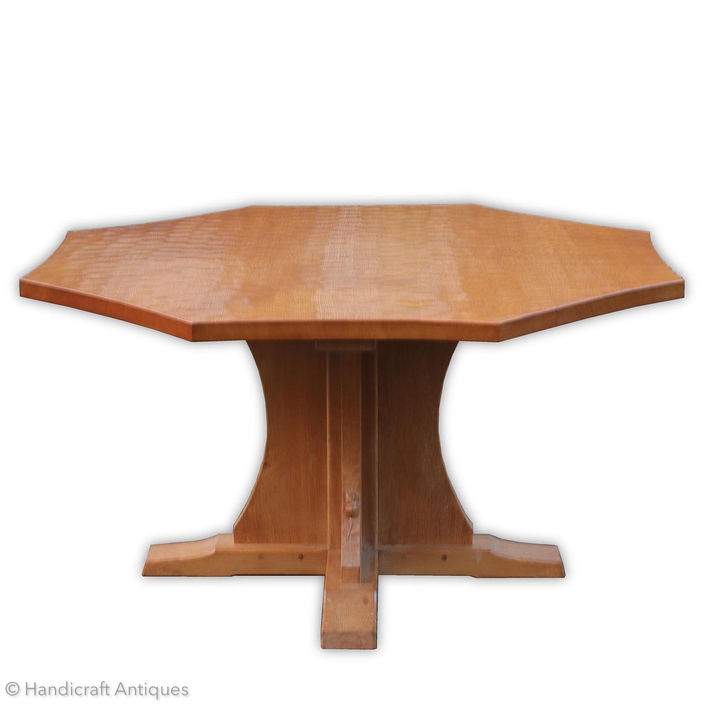 Robert 'Mouseman' Thompson Arts & Crafts Yorkshire School English Oak Dining Table