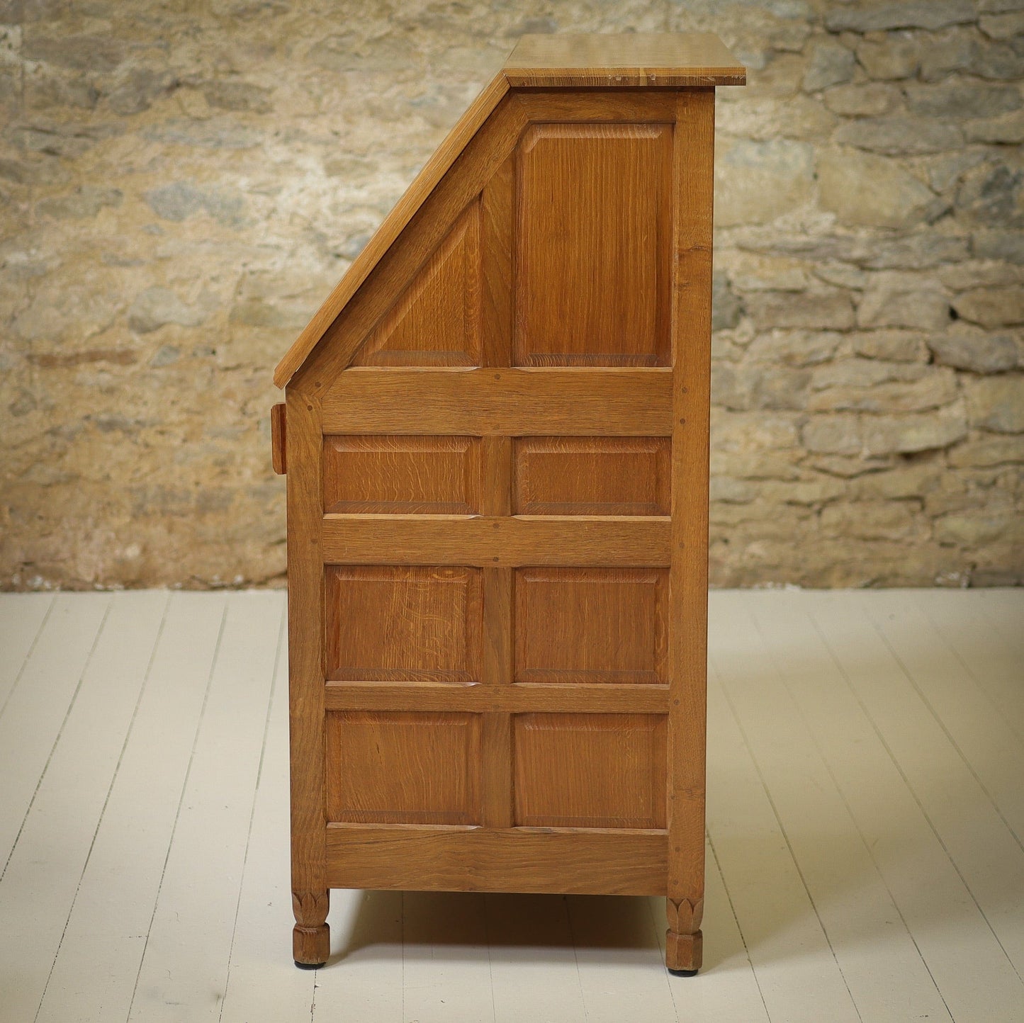 Bob ‘Wrenman’ Hunter Arts & Crafts Yorkshire School Oak Bureau
