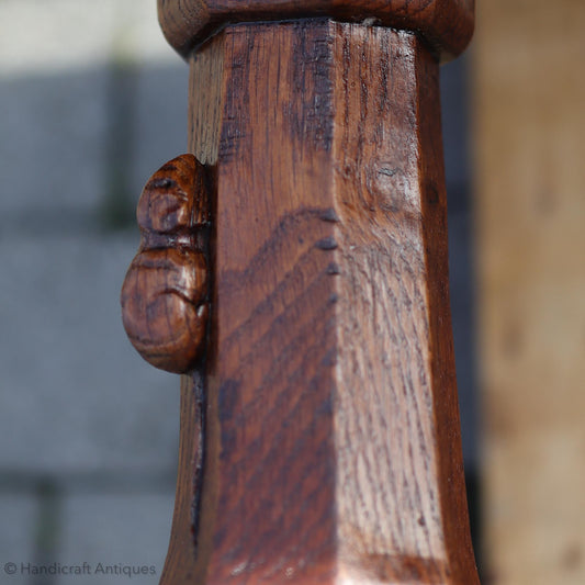 Robert 'Mouseman' Thompson Arts & Crafts Yorkshire School English Oak Dining Table
