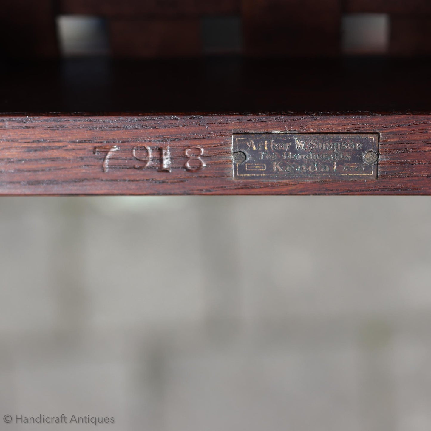 Arthur W. Simpson (The Handicrafts, Kendal) Arts & Crafts Lakes School Oak Chair