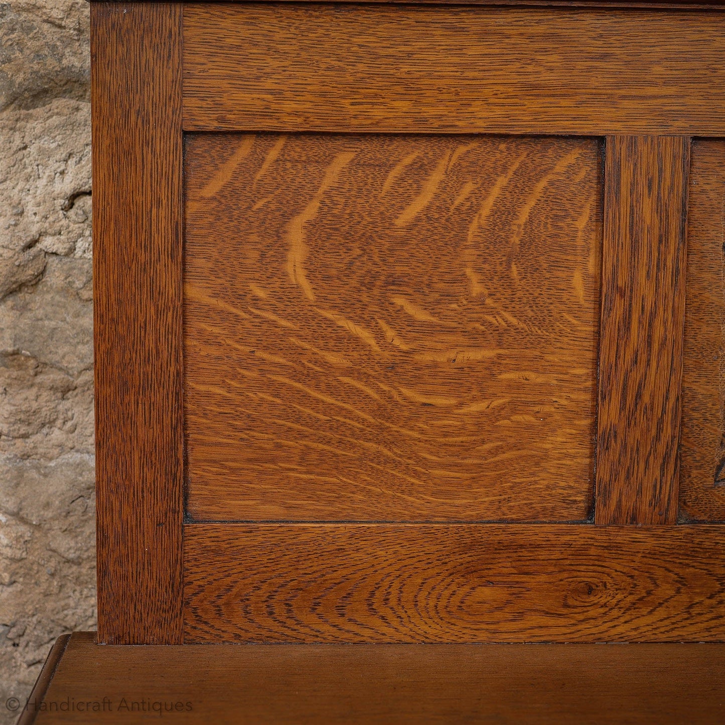 Arts & Crafts Lakes School English Oak Sideboard C. 1930