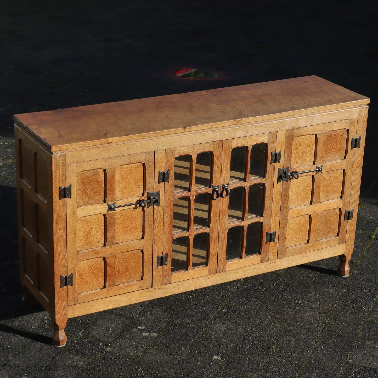 Arts & Crafts Yorkshire School English Oak Dresser c. 1970.