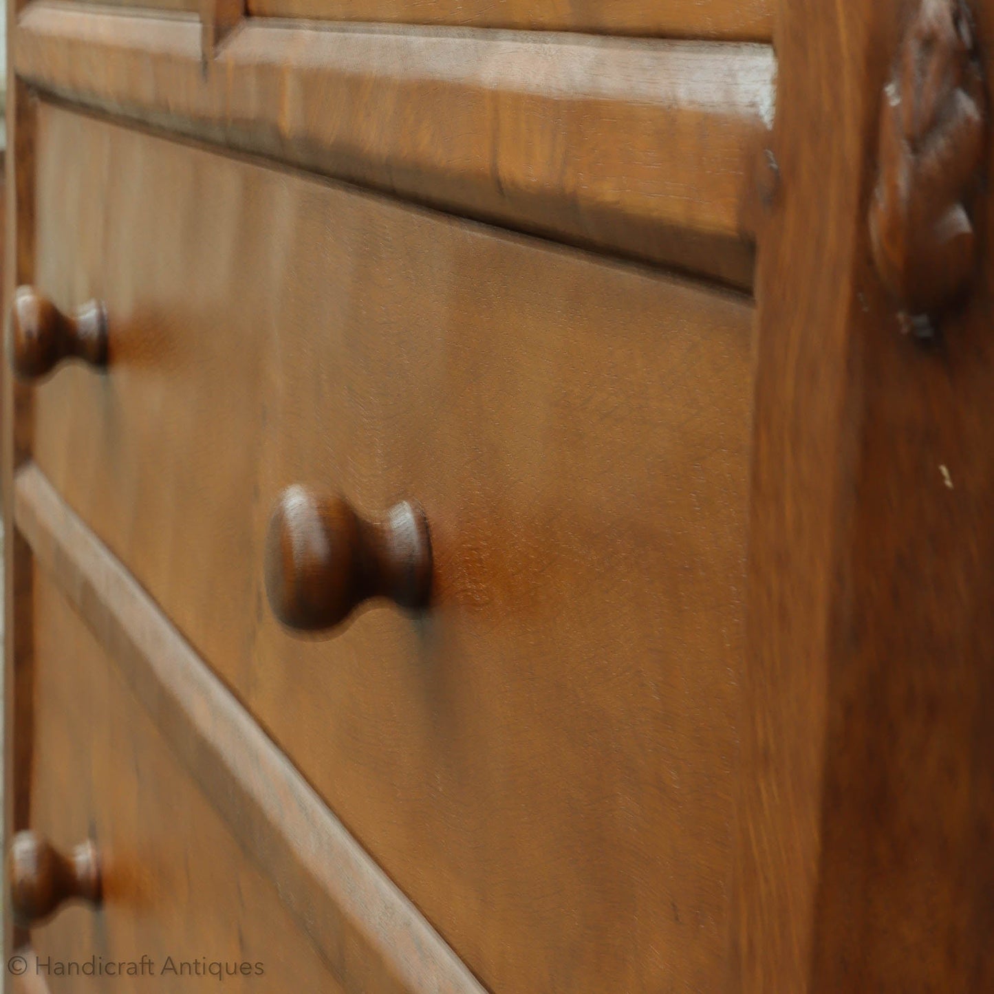 Peter ‘Rabbitman’ Heap Arts & Crafts Yorkshire School Oak Bureau