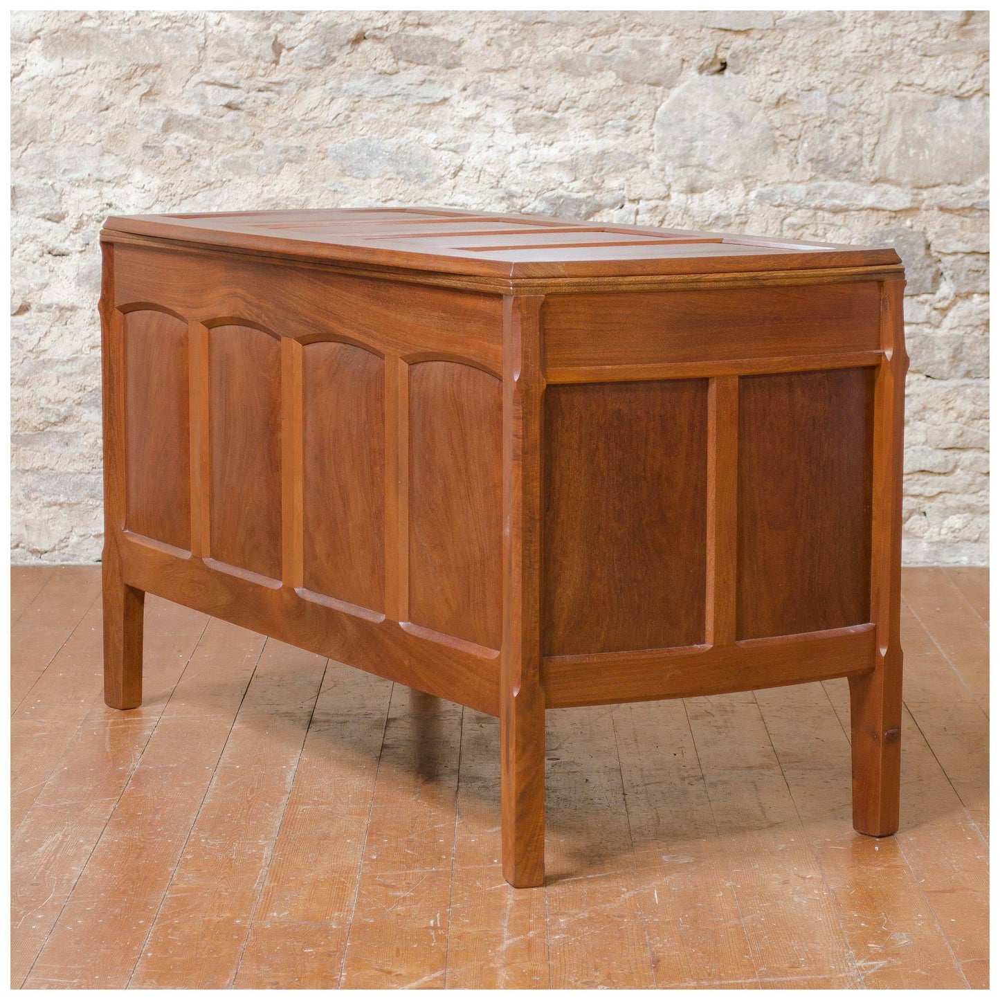 Oliver Morel (Ex-Edward Barnsley) Arts & Crafts Cotswold School Walnut Chest 1971