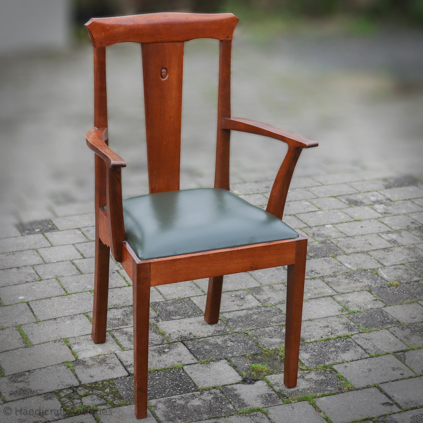 Set of 6 Acornman (Ex-Mouseman) Arts & Crafts Yorkshire School English Oak Chairs