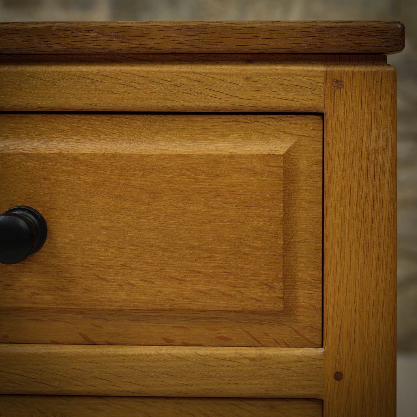 Phil Langstaff Arts & Crafts Yorkshire School English Oak Chest of Drawers (a)