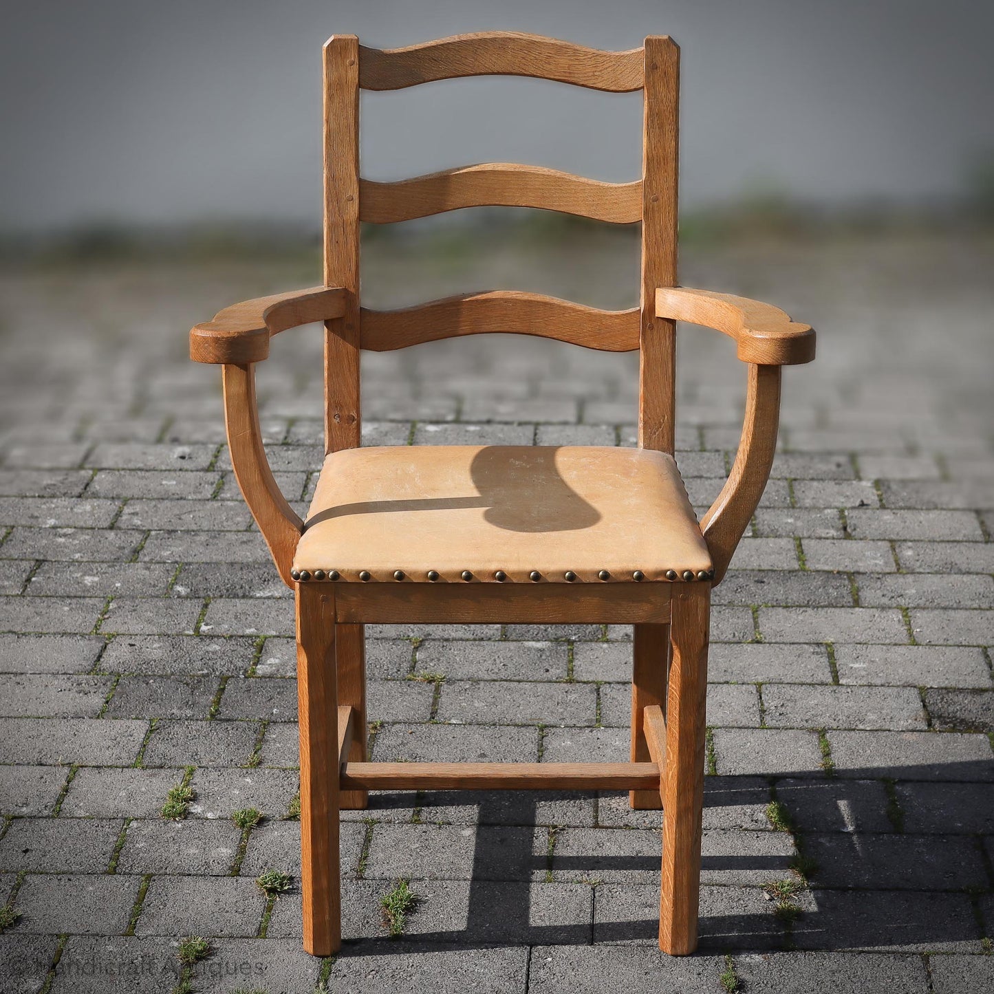 Set of 8 Acornman (Ex-Mouseman) Arts & Crafts Yorkshire School English Oak Chairs