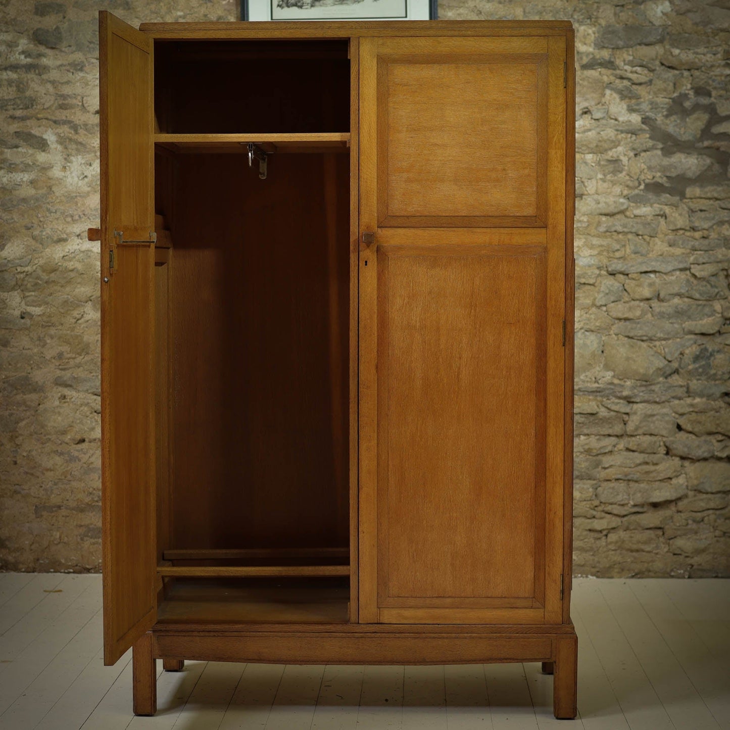 Brynmawr Furniture Company Arts & Crafts Cotswold School Oak Wardrobe 1930