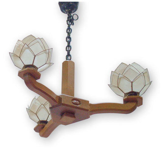 Alan 'Acornman' Grainger Arts & Crafts Yorkshire School 3 Branch Light Fitment