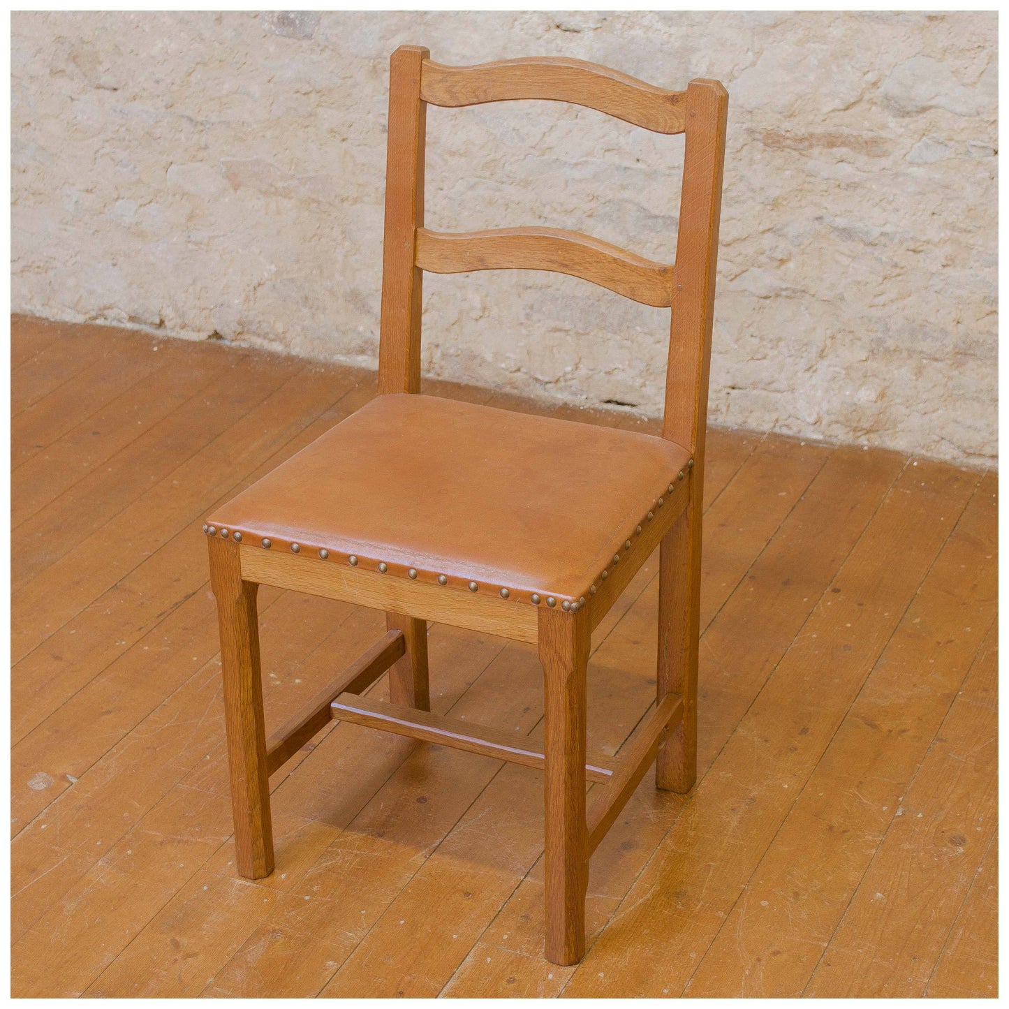 Alan Acornman Grainger (ex-Mouseman) Arts & Crafts Yorkshire School Oak chairs