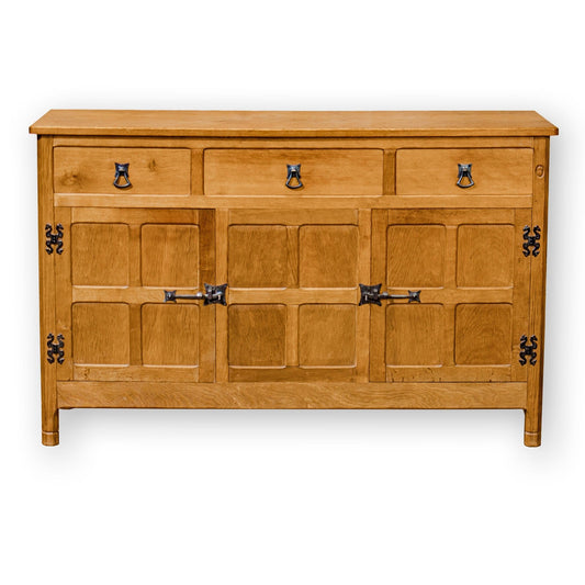 Alan Acornman Grainger, Ex-Mouseman Arts & Crafts Yorkshire School Oak Sideboard