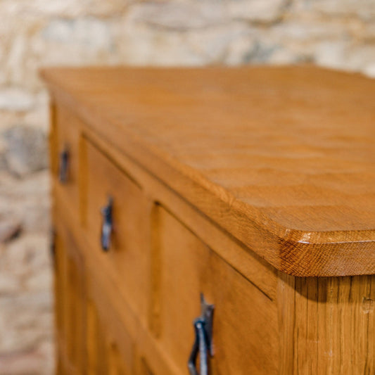 Alan Acornman Grainger, Ex-Mouseman Arts & Crafts Yorkshire School Oak Sideboard