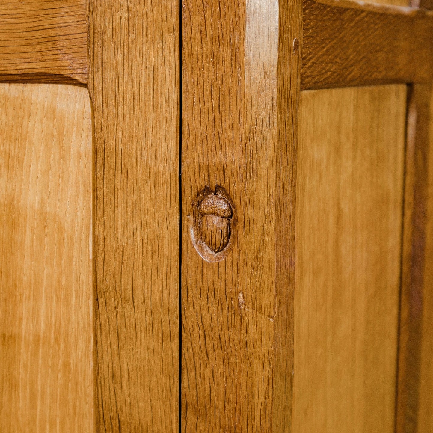 Alan Acornman Grainger (Ex-Mouseman) Arts & Crafts Yorkshire School Oak wardrobe