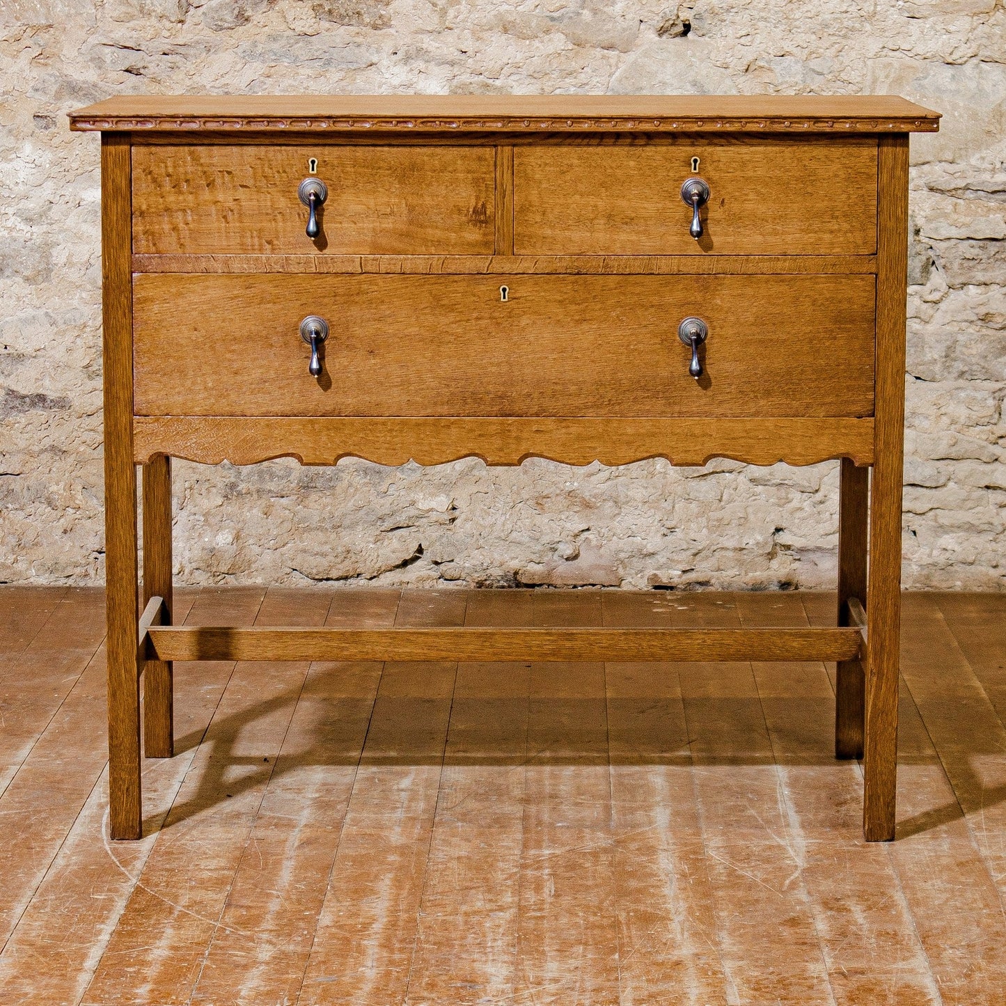 Arthur W Simpson (The Handicrafts, Kendal) Arts & Crafts Oak Dressing Chest