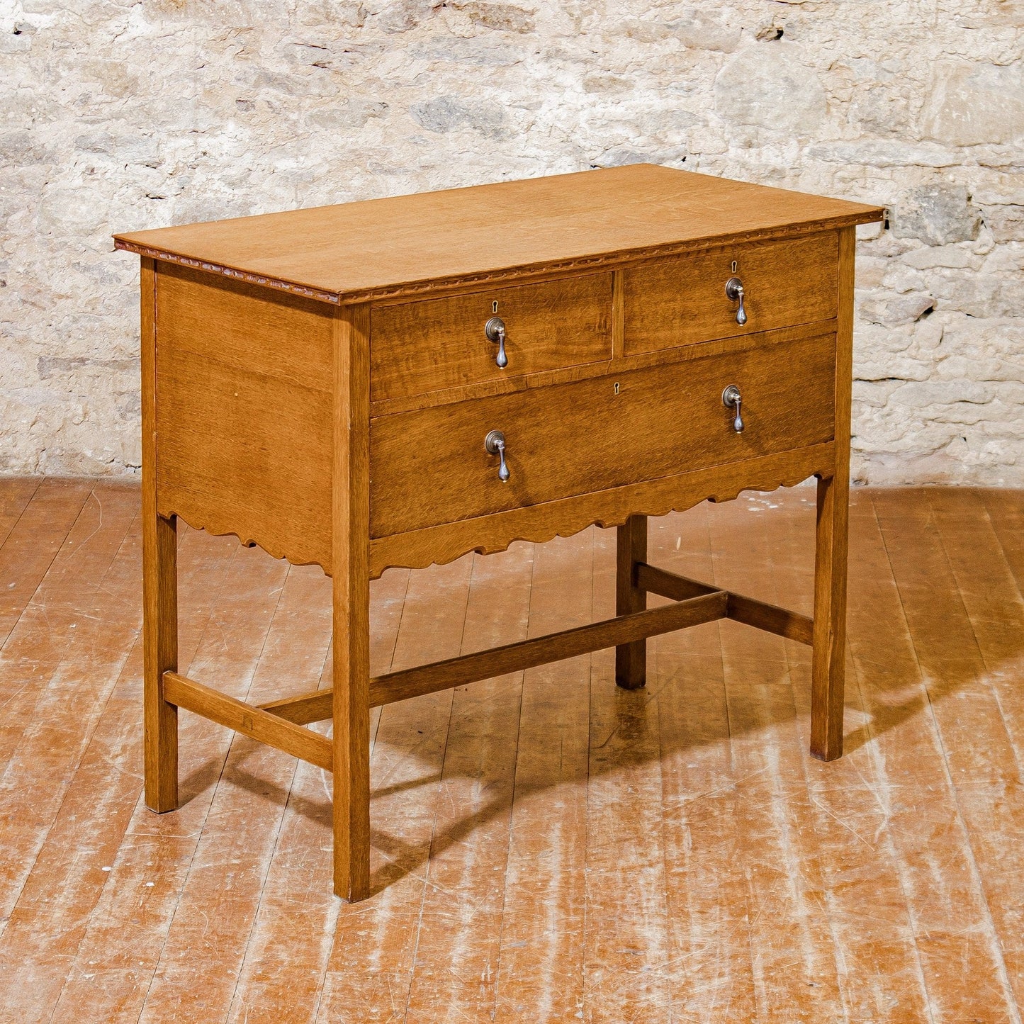 Arthur W Simpson (The Handicrafts, Kendal) Arts & Crafts Oak Dressing Chest