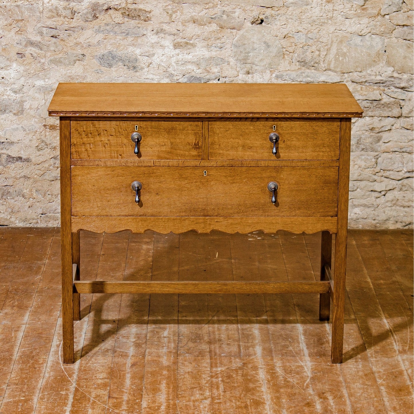 Arthur W Simpson (The Handicrafts, Kendal) Arts & Crafts Oak Dressing Chest
