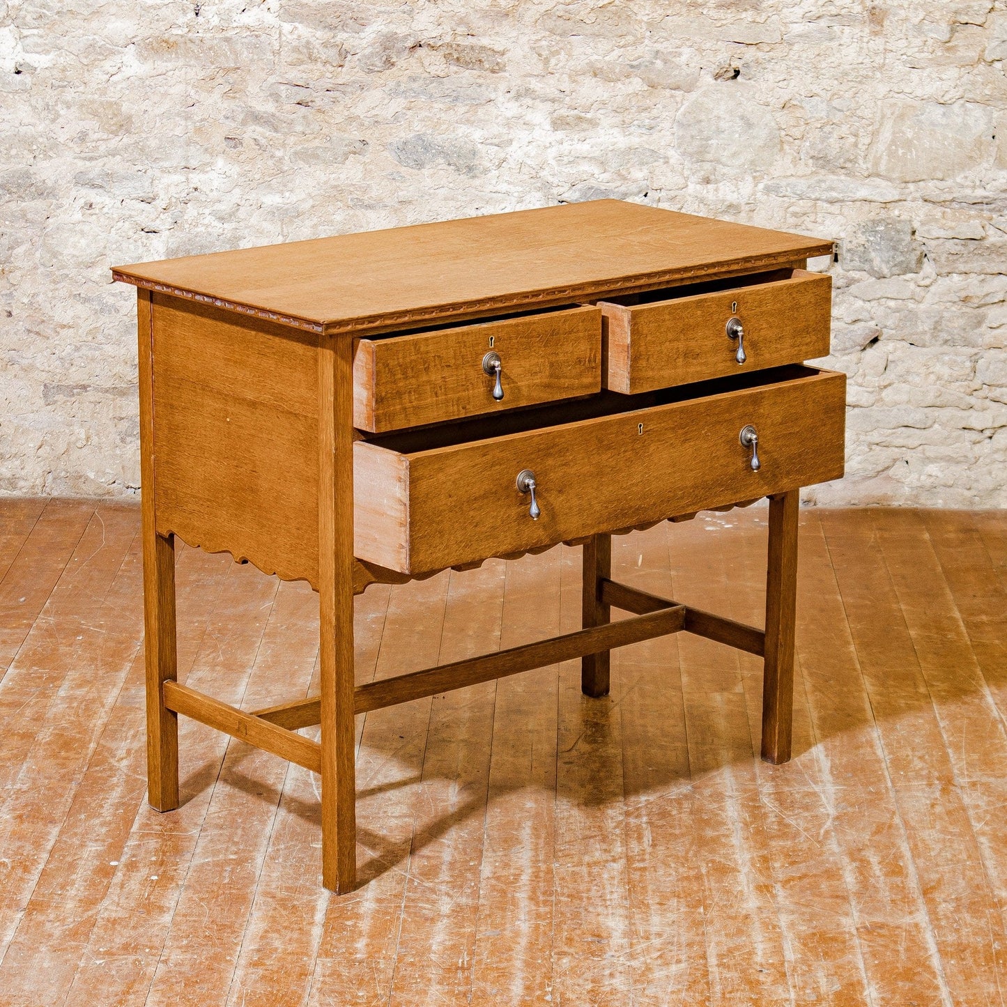 Arthur W Simpson (The Handicrafts, Kendal) Arts & Crafts Oak Dressing Chest