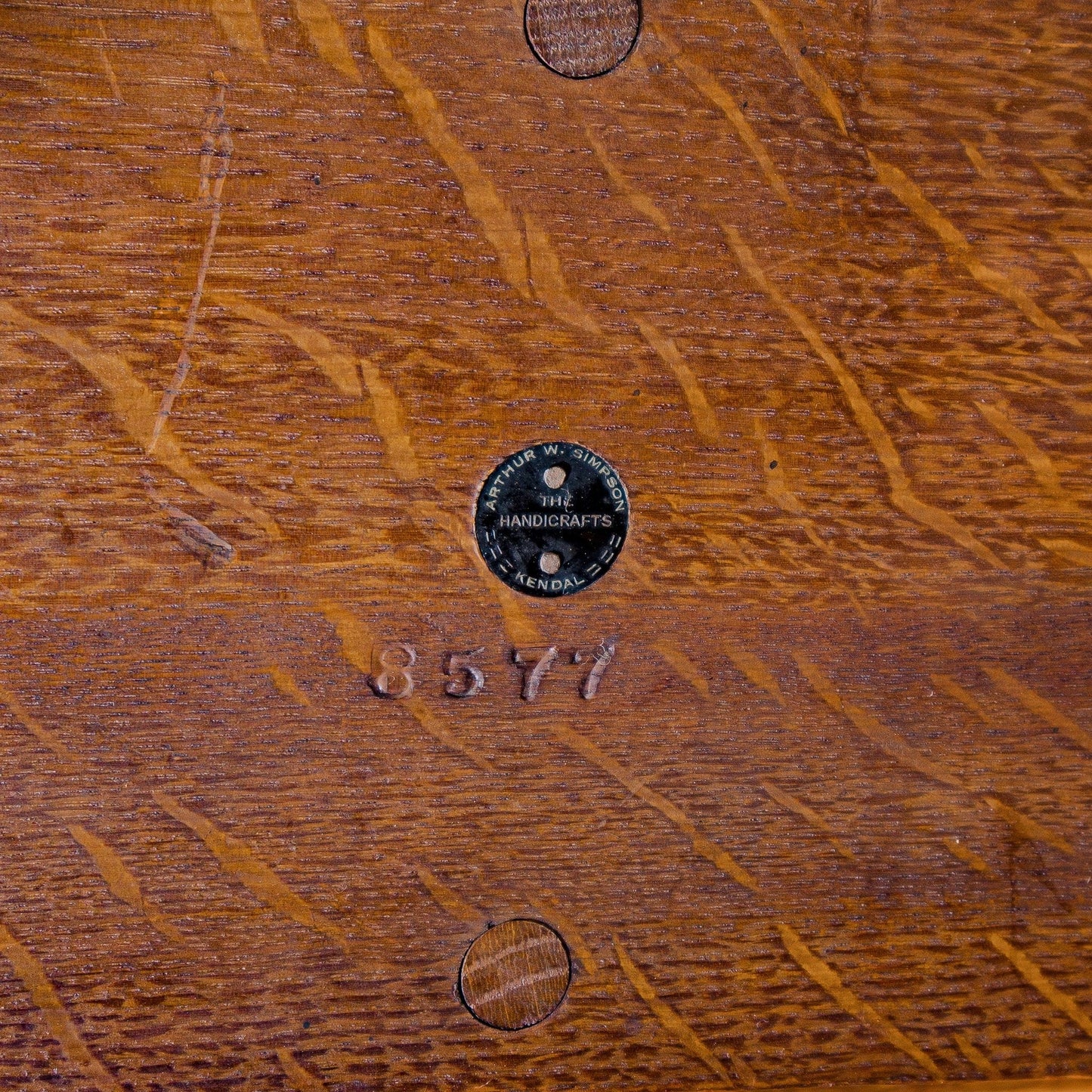 Arthur W Simpson (The Handicrafts) Arts & Crafts Lakes School English Oak Table