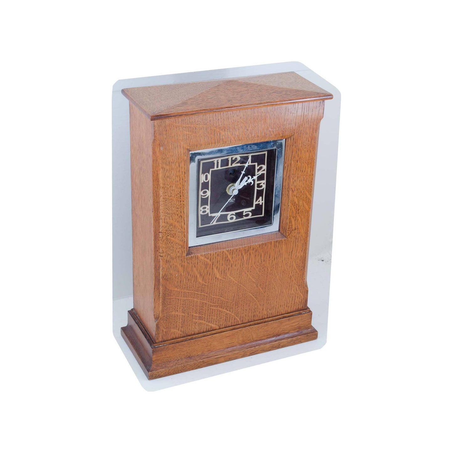 Arthur W Simpson (The Handicrafts, Kendal) Arthur W. Simpson Arts and Crafts Oak Mantle Clock