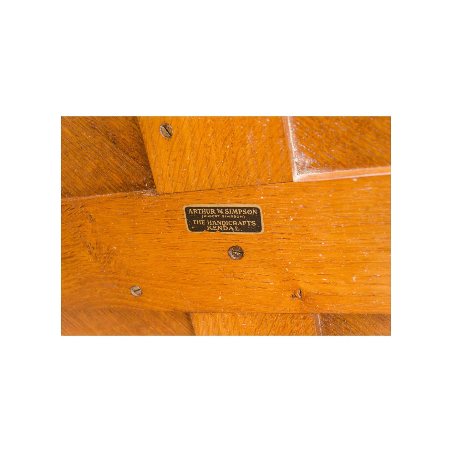 Arthur W Simpson (The Handicrafts, Kendal) Arthur W. Simpson Arts and Crafts Oak Side Table C. 1938