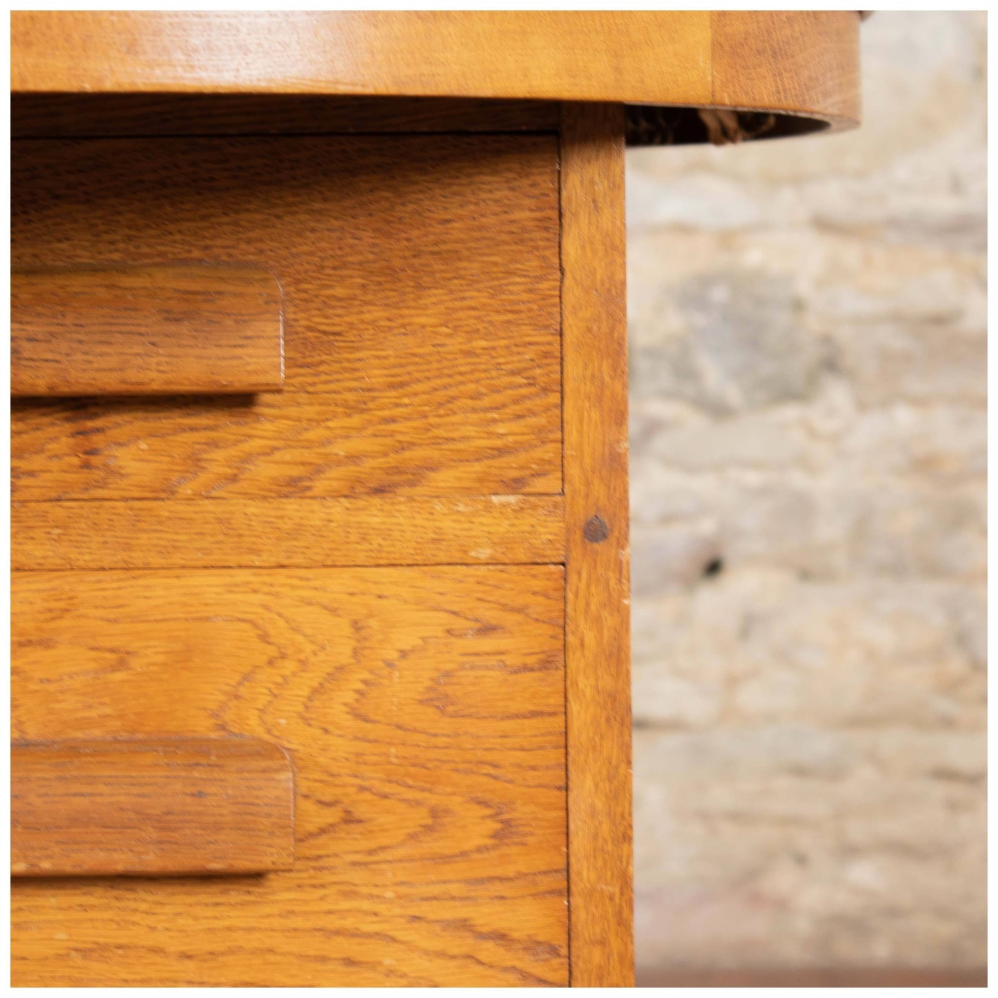 Arthur W Simpson Arts & Crafts Lakes School Oak Dressing Chest or Desk c. 1930