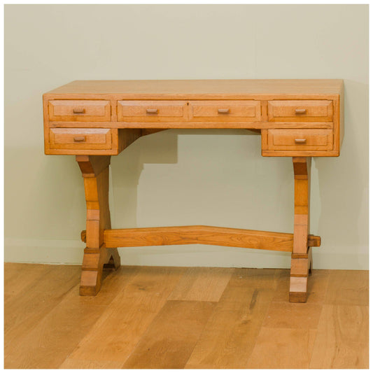 Arts and Crafts Cotswold School Oak Desk