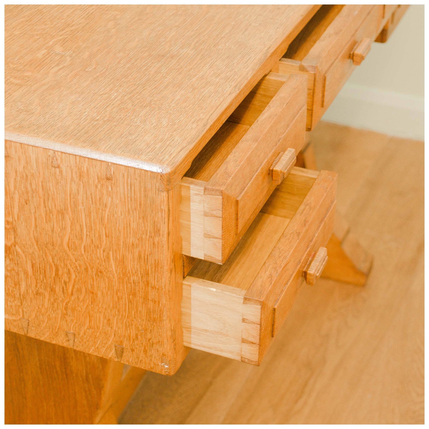 Arts and Crafts Cotswold School Oak Desk