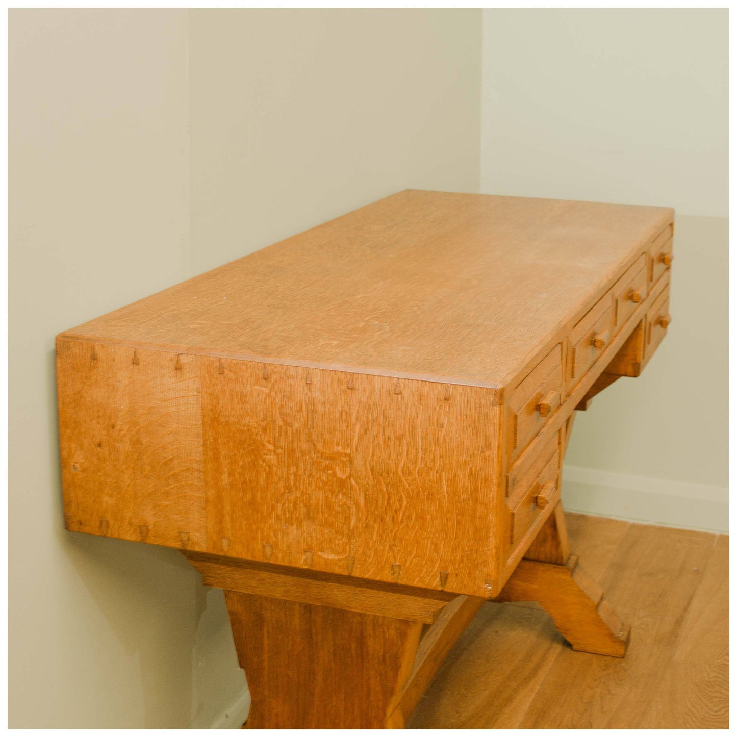 Arts and Crafts Cotswold School Oak Desk