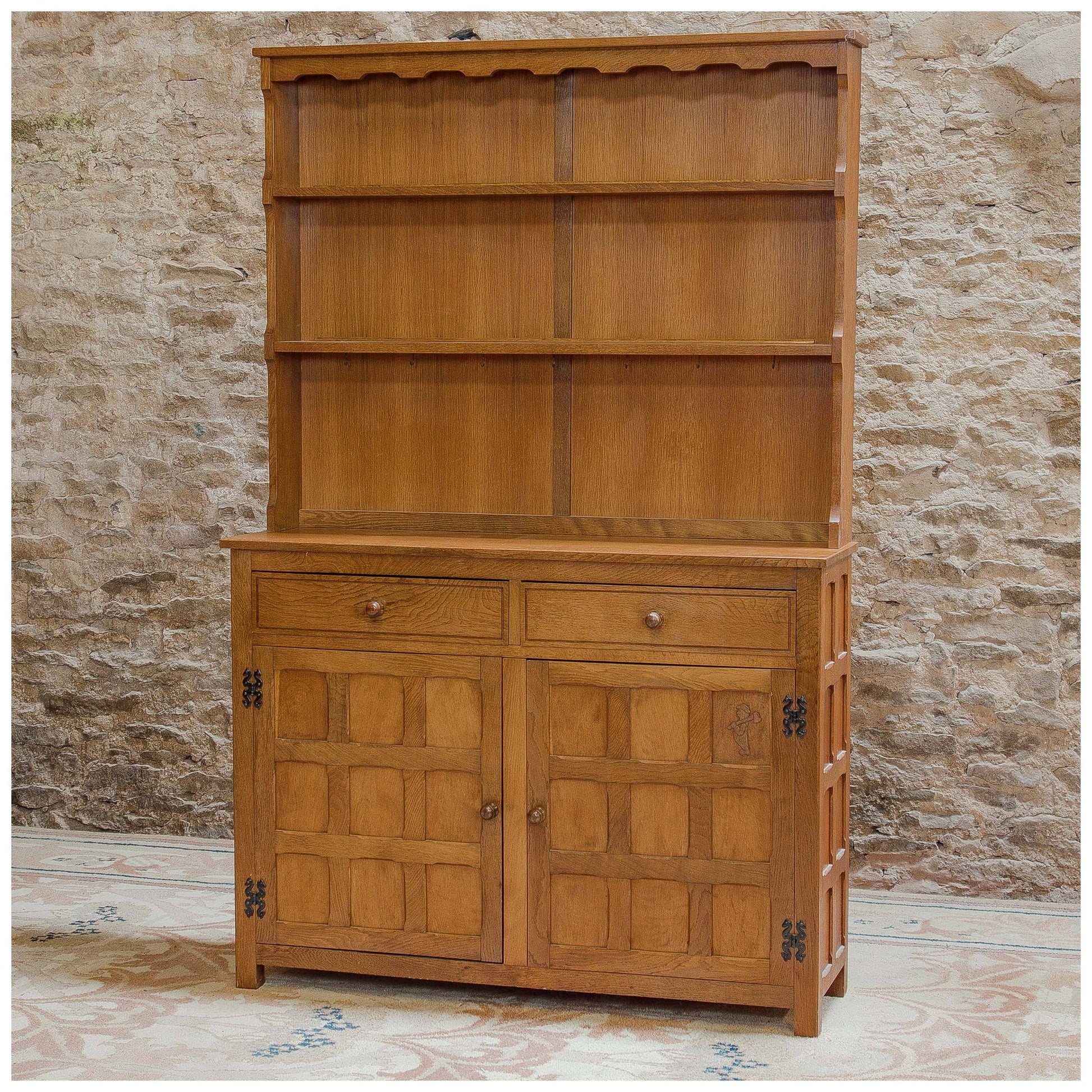 Arts & Crafts Yorkshire School Furniture English Oak Yorkshire School Dresser