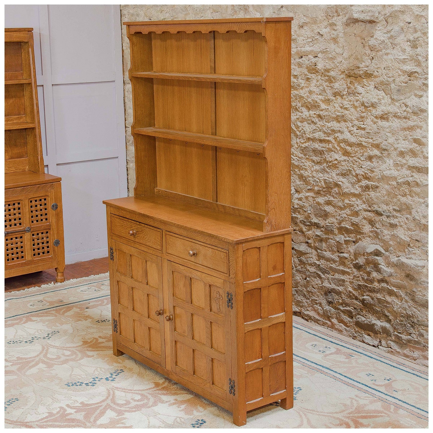 Arts & Crafts Yorkshire School Furniture English Oak Yorkshire School Dresser