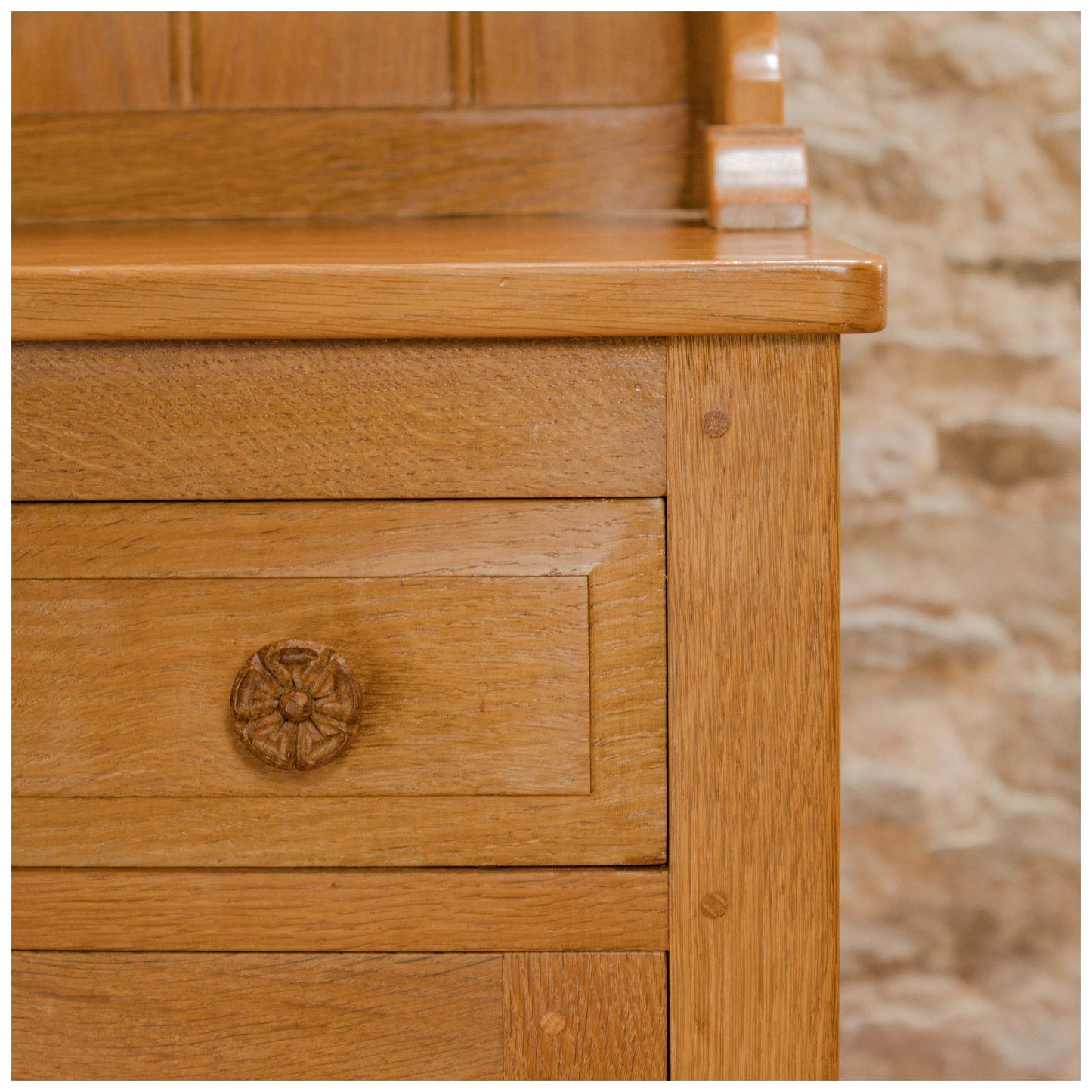Beaverman (Ex-Mouseman) Arts & Crafts Yorkshire School English Oak Dresser