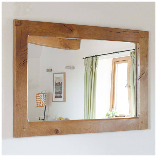 Bob Wrenman Hunter (Ex-Mouseman) Very Large Yorkshire School Oak Mirror