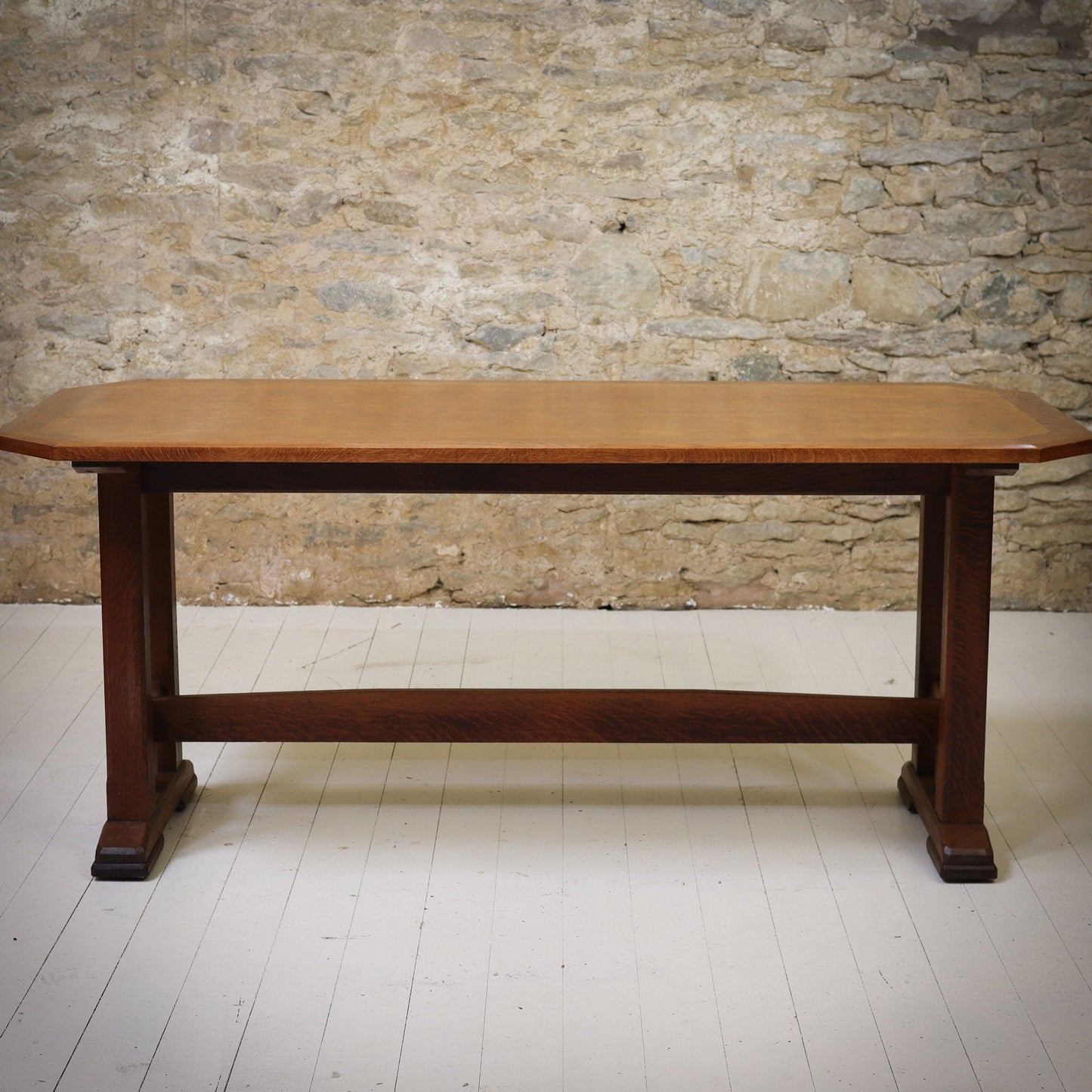 Brynmawr Furniture Company Arts & Crafts Cotswold School Oak Dining Table