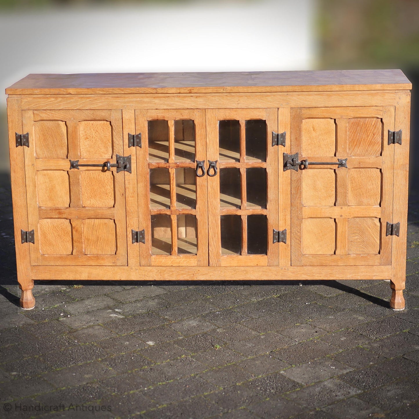 Arts & Crafts Yorkshire School English Oak Dresser c. 1970.