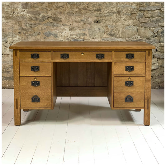 Stickley Furniture Arts & Crafts Mission School Oak Desk 2006