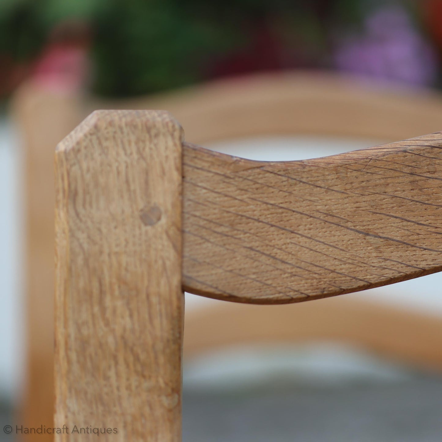 Set of 8 Acornman (Ex-Mouseman) Arts & Crafts Yorkshire School English Oak Chairs