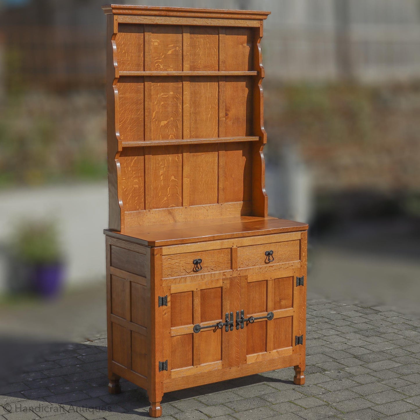Eagleman (Ex-Mouseman) Arts & Crafts Yorkshire School English Oak Dresser