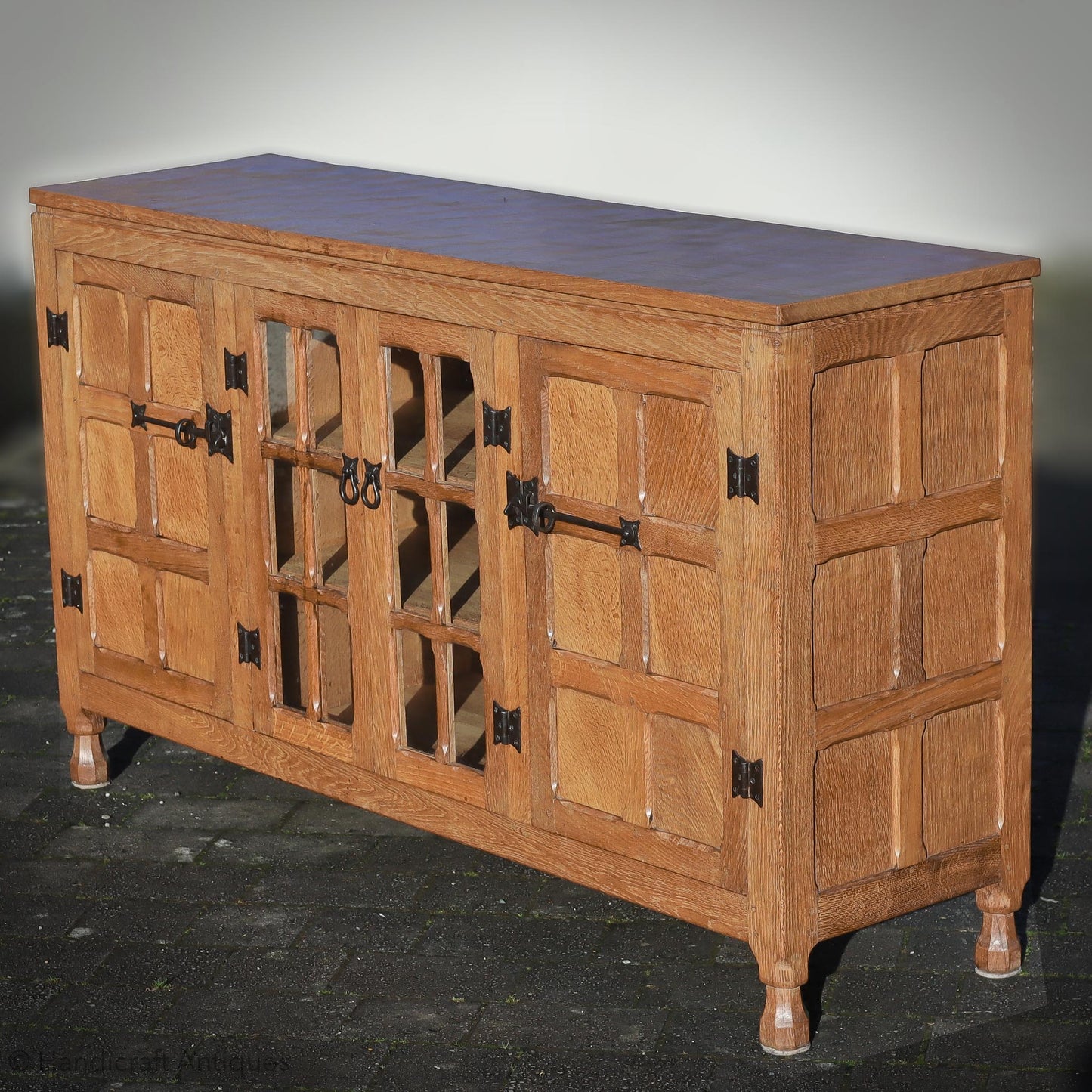 Arts & Crafts Yorkshire School English Oak Dresser c. 1970.