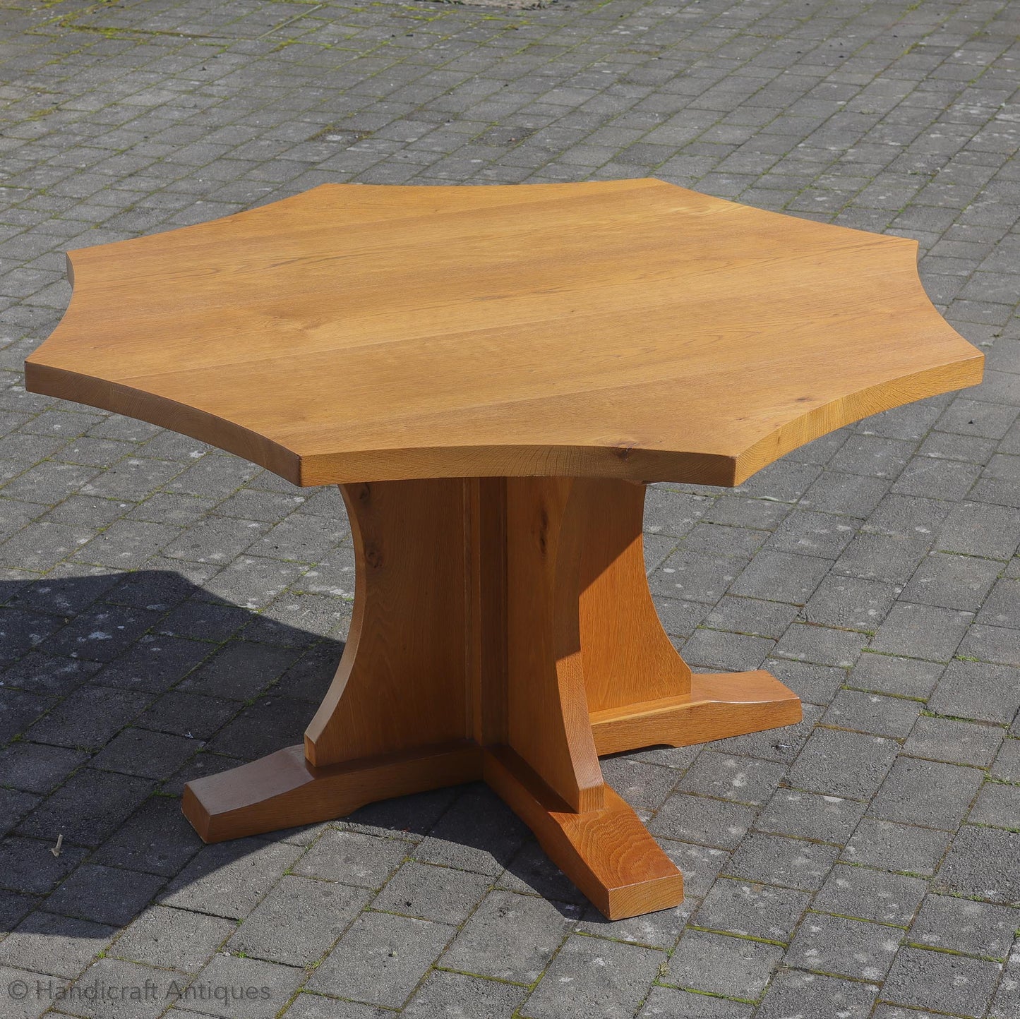Arts & Crafts Yorkshire School English Oak Dining Table