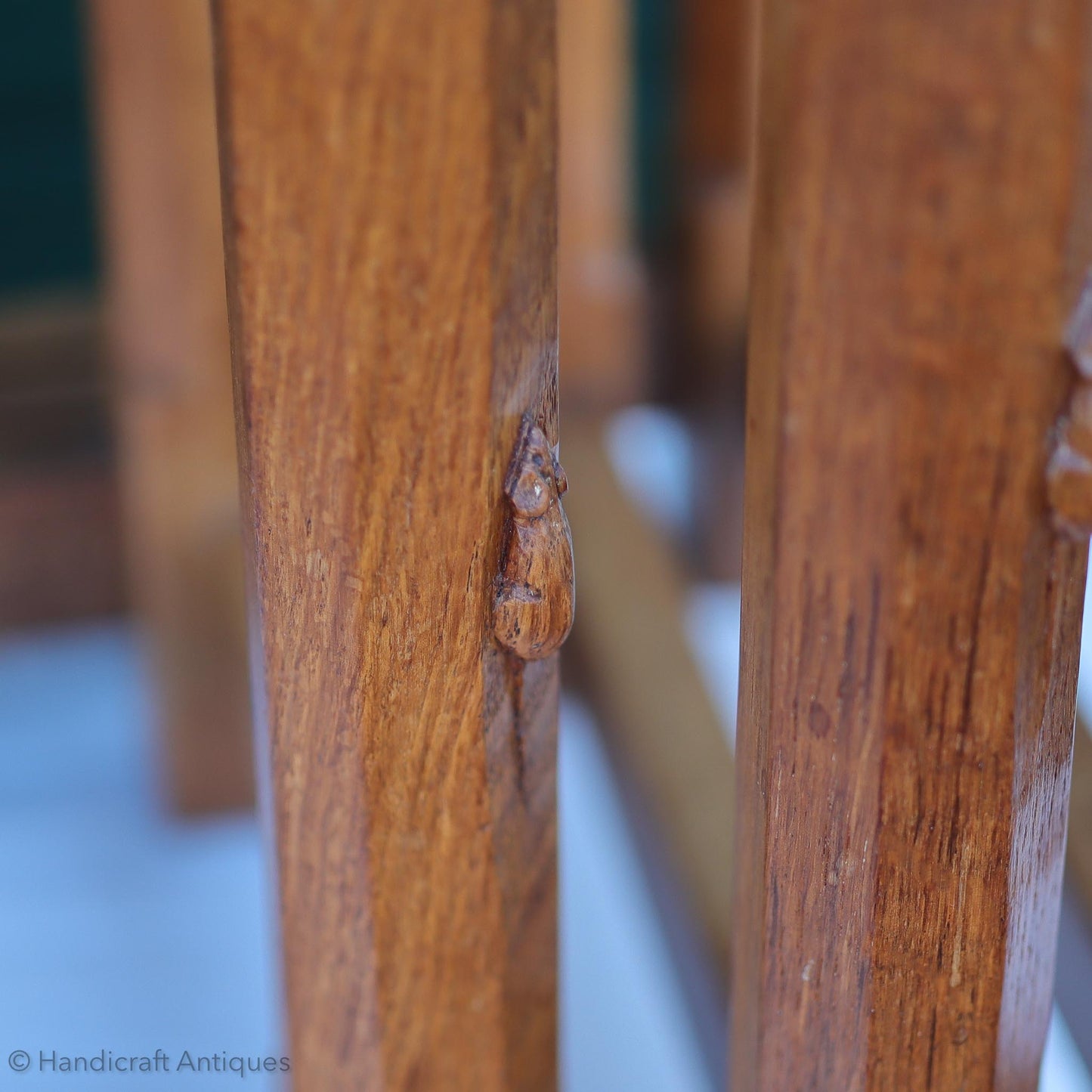 Robert 'Mouseman' Thompson Arts & Crafts Yorkshire School Oak Nest of Tables